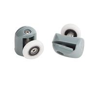 Shower Door Rollers, Shower Door Wheels Shower Door Wheels Replacement Glass Door Upper Runners Rollers Pulleys Wheel Set of 4 Single for Home Bathroom (Single Wheel)