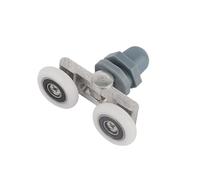 Shower Door Rollers Wheels， Shower Door Rollers 19-27mm for Glass Sliding Swinging Double Wheel Pulley(19mm)