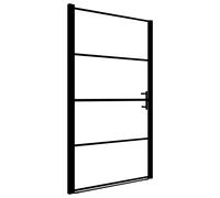 Shower Door Screen Enclosure Cabinet Bath Cabin Tempered Glass Black vidaXL