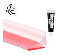 Shower Door Seal, Shower Screen Gasket, Shower Seal for Glass Wall, Shower Door Bottom Seal, White, Black, Grey or Transparent (Transparent, 3 Metres)