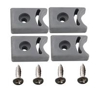 Shower Door Stopper with Screw 4 Sets, Pre-drilled Replacement Sliding Door Stopper Protective Anti-Collision Block Shower Accessories
