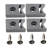 Shower Door Stopper with Screw 4 Sets Pre-drilled Replacement Sliding Door Stopper Protective Anti-Collision Block Shower Accessories Sliding Door Stopper Shower Accessories Rubber Door Stop Floor Doo