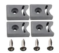 Shower Door Stopper with Screw 4 Sets Pre-drilled Replacement Sliding Door Stopper Protective Anti-Collision Block Shower Accessories Rubber Door Stop Shower Accessories Sliding Door Stopper Floor Doo