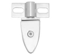 Shower Door Top and Bottom Pivot Hinge Clamp Stainless Steel Silver