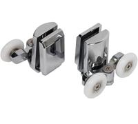 Shower door wheels replacement, 2 Pcs/4PCS 23mm Twin Zinc Alloy Top(2top2bottom,25mm)