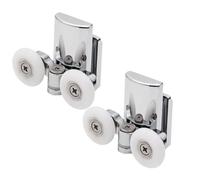 Shower door wheels replacement, 2 Pcs/4PCS 23mm Twin Zinc Alloy Top(Bottom 2pcs,25mm)