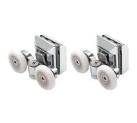 Shower door wheels replacement, 2 Pcs/4PCS 23mm Twin Zinc Alloy Top(Top 2pcs,19mm)