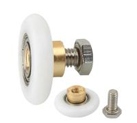 Shower door wheels replacement, 2pcs Shower Door Rollers/Runners/Wheels Replacement 19mm, 23mm, 25mm, 27mm Wheel Diameters Bathroom Hardware(23mm)