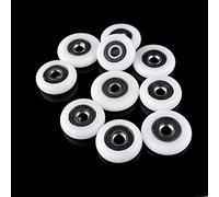 Shower door wheels replacement, 8pcs Shower Door Rollers/Runners/Spares 19/20/23/24/25/26/27mm Wheels Diameter, 5mm Hole(23mm)