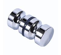 Shower Doorknobs Aluminum Alloy Bath Door Knob Bathroom Shower Cabinet Pull Handles for Glass Doors with Screw