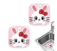 Shower Drain Cover | 2-in-1 Silicone Bunny Funny Strainer,Shower Hair Drain Catcher Cover,for Home Apartment Bathroom Kitchen Floor Hotel Dorm Farmhouse Restaurant
