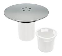 Shower Drain Cover Replacement, 90mm/115mm High Flow Shower Plughole Cover Chrome, Shower Waste Trap Cover, Removable Top Fitting Cap Parts, Plug Hole Cover for Shower Drain Outlet