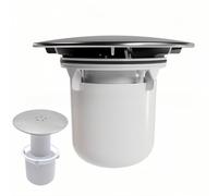 Shower Drain Cover Replacement, Chrome Shower Trap Cover, Cover for Shower Drain Outlet, Shower Plughole Cover 90mm / 115mm, Fast Flow Shower Tray Waste