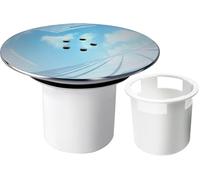 Shower Drain Cover,Trap Cover Replacement,90mm / 115mm Shower Plughole Cover,Removable Top Shower Waste Trap Cover,Top Fitting Cap Parts Fast Flow