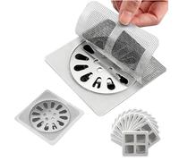 Shower Drain Hair Catcher, 100 Pack Premium Disposable Shower Hair Catcher; Waterproof Mesh Drain Cover For Shower, Bathtub, Bathroom, Easy Peel & Stick Hair Stopper For Human
