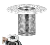 Shower Drain Hair Catcher - Stainless Steel Floor Filter, Dense Leak Holes Efficient Hair Trapper | Perfect for Bathroom Tub Sink Wash Basin Pipe, Prevent Clogs, Easy Cleaning, Durable Daily Use