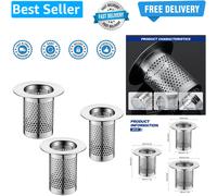 Shower Drain Hair Catchers, 3 Sizes Hair Catcher for Shower Tray Filter Stain...