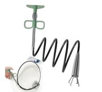 Shower Drain Snake | 4-Claw Drain Clog Remover Tool,Bathroom Sink Unclogging Supplies for Plumbers Residential Commercial Laundry Property Managers Homeowners Maintenance Staff (2 Meters)