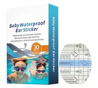 Shower Ear Protectors - Breathable PU Film, 2x2 Inches Waterproof Bath Covers | Comfortable Ear Sticker for Protection, Ensuring Dry Security 30PCS Soft Skin & Friendly Guard Accessory