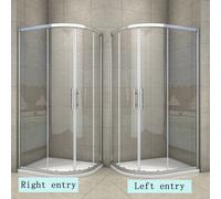 (Shower enclosure: 1200x800mm; Tray: no tray; Raise Kits: no; Entry: Universal) Offset Quadrant Shower Enclosure and Tray