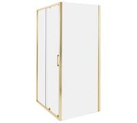 Shower Enclosure 80 x 100 x 185 cm Gold YORO
