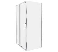 Beliani Shower Enclosure YORO 800 x 1000 x 1850 mm Silver, Clear