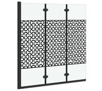vidaXL Shower Enclosure Manual Black and Transparent 130 x 130 cm