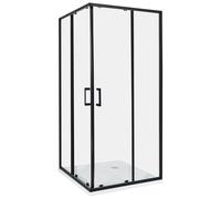 Shower Enclosure TELA 900 x 900 x 1850 mm Black