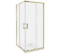Shower Enclosure TELA 900 x 900 x 1850 mm Gold