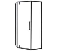 Beliani Shower Enclosure TOCANTINS Black, Black