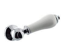 Shower Enclosures UK Replacement Traditional Ceramic Toilet Cistern Lever Flush Handle Chrome Detailing