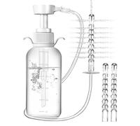 Shower Enema Set - ABS 300 ml with Two Nozzles | Personal Cleaning Set with 2 Nozzles | Intimate Hygiene Wash Bottle, Anti-Backflow Watering Device for Daily Use in the Bathroom, Travel