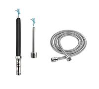 Shower Enema System, Douche Colonic Cleanse Kit, Bathroom Handheld 150 cm Stainless Steel Shower Hose Enema Shower Bidet Cleaning System Kit for Most Shower Systems