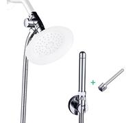 Shower Enema System with 100 Inches Hose, Diverter, Water Control Valve for Men and Women Portable Cleaning, Enema Nozzle Kit Cleaner Attachment (Polished Chrome)