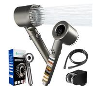 Shower Envy Pure X Filtered Hand Shower High Pressure Multiple Spray Modes ON/OFF Switch Power Wash for Hard Water