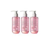 Shower Essentials Set for Men and Women, 3-Piece Sakura Hair & Body Gift Set, Travel Size Shampoo Conditioner and Body Wash with Vitamin C, Deep Hydration for Revitalizing for All Hair & Skin