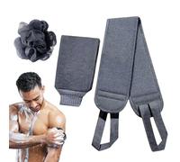 Shower exfoliatings Kit - Bath Flower Puff, Double-Sided Gloves, Stretchable Loofah Cloth, Comfortable Grip | Face Care, Spa Experience, Bathroom Accessories, Refreshing Skin Family Use
