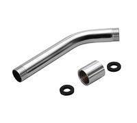 Shower Extension Arm G1/2", Shower Head Extension Stainless Steel Shower Hose Extension Arm, Shower Head Extender Arm Handheld Shower Arm Extension Pipe Chrome Plating Wall Mounted