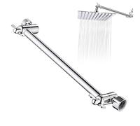 Shower Extension - Shower Arm Extension | Hose Head Extension Pipe Riser for Fixed Head for Replacement of Old or Worn Shower Hoses, T-Chrome Plated