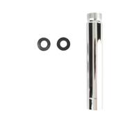 Shower Extension Tube, 4inch Stainless Steel Shower Extension Round Tube Pipe Polished Chrome Finish Handheld Shower Head Extender for Bathroom AccessoryAccessory