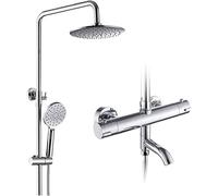 Shower Faucets tatic Mixer Shower Faucet Bath Faucet Wall Mounted Rainfall Mixer Tap Shower Set,A,A