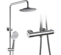 Shower Faucets tatic Mixer Shower Faucet Bath Faucet Wall Mounted Rainfall Mixer Tap Shower Set,A,A