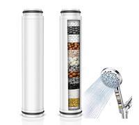 Shower Filter for Handheld Shower Head, 2 Pack Hand Held Replacement Shower Head Filter for Hard Water Remove Chlorine and Harmful Substances