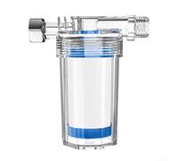 Shower Filter with PP Cotton Strainer for Purified Water, Compatible with Head-Mounted, Hand-Held, Rain and Combination Shower Heads, Blue