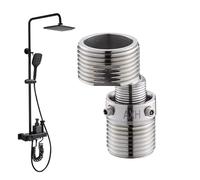 Shower Fitting Angle Valve - Leak-proof Stainless Steel Connector - Angle Corner Connection Valve Adapter, for Kitchen, Household, Hotel, Bathroom Repair and