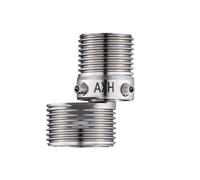 Shower Fitting, Angle Valve, Leak-proof Stainless Steel Connector, Angled Shower Connector with Curved Feet, for Strong Water Pressure in Bathrooms, Flats, Households, Hotels and Commercial
