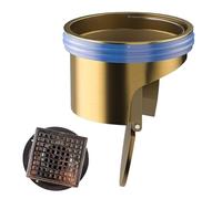 Shower Floor Drain - 4.5 x 4.2 cm, Brass Air Freshener Odor Blocker, Self-Closing Plug | Drain Core for Bathroom, Kitchen, Toilet | Anti-Refo Device