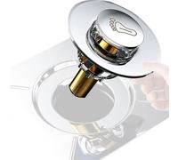 Shower Floor Drain - ABS Movement Stainless Steel Panel Drrain Catcher Foot Pedal Design | Wear-resistant Bathroom Flloor Draiin For Showwer And Home