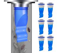 Shower Floor Drain Backflow Preventer - 40-50mm Waterless Trap Seal Valve, Blue Sewer Core For Odor Blocking, Self-Cleaning OnewWay Silicone Nozzle | Submersible Drain Guard For Bathroom, Basement