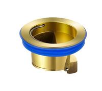 Shower Floor Drain Backflow Preventer, Valve Sewer Core Anti-Odor Plug for Kitchen Bathroom Way Drainer Copper Cover Strainer Seal Stopper(Gold)